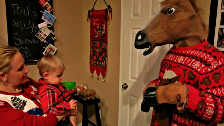 Toddler's shocked expression
