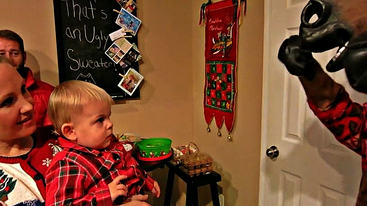 Aftermath of the horse costume prank