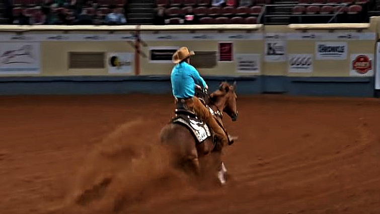 The moment the bridle broke during the performance