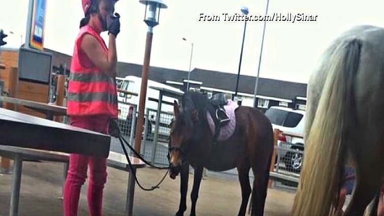 Final moment at drive-thru