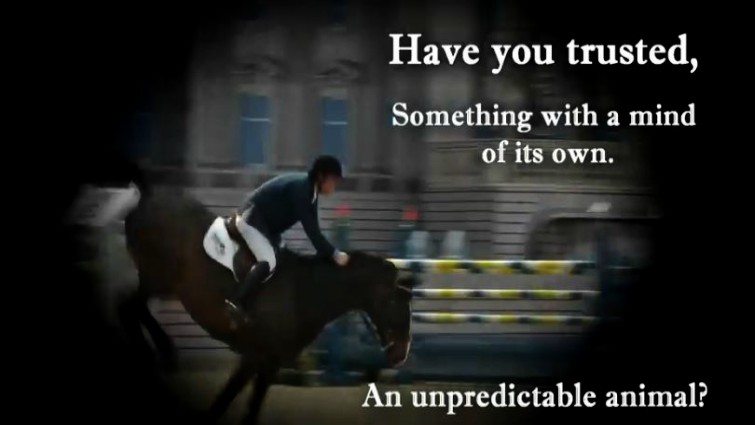 Equestrian athlete training