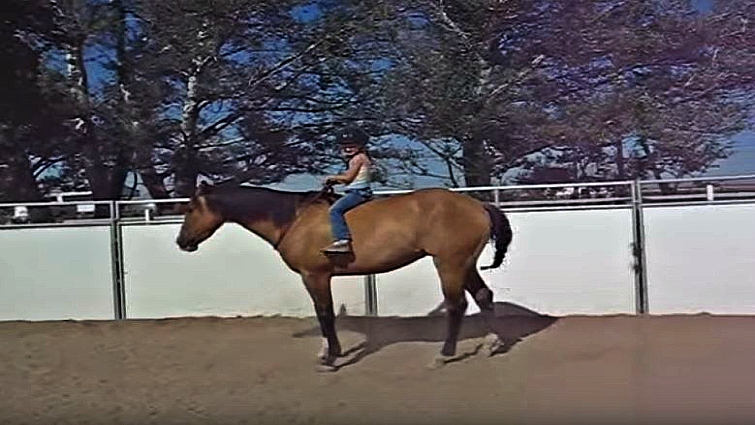 Sianna and Titan bareback riding