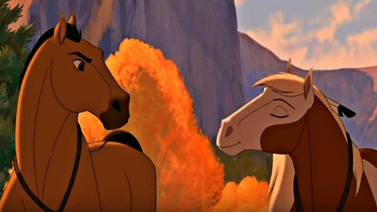 Spirit and Native American character bonding