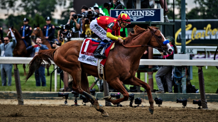 Justify Triple Crown portrait