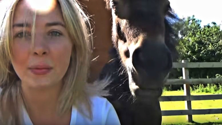 Hannah Russell with Little Alf