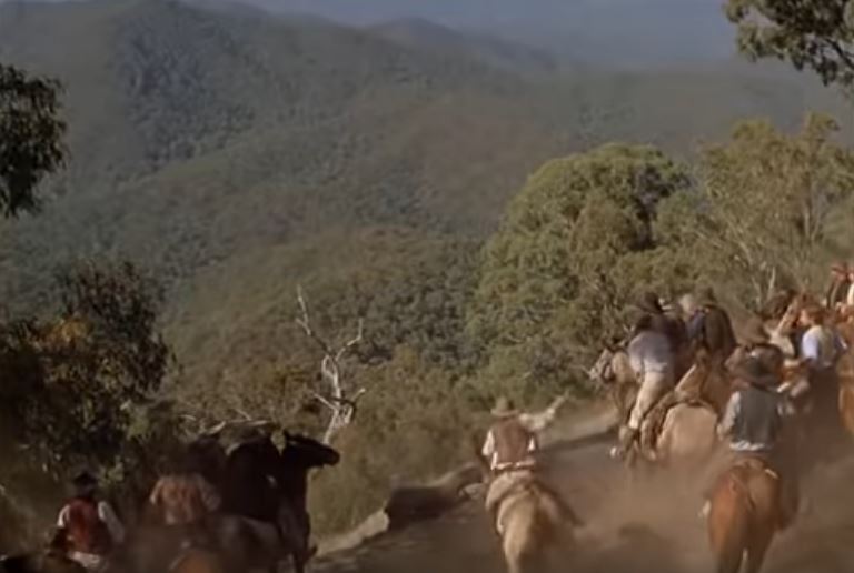 Iconic scene from The Man from Snowy River