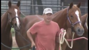 George Strait with horses