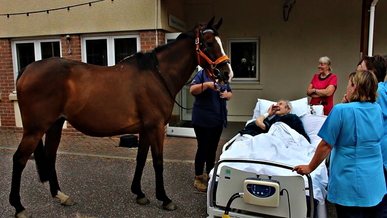 Patrick Saunders with horse