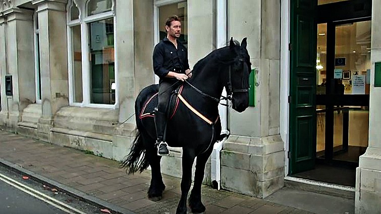 Jonathan Marshall with his horse Amadeus